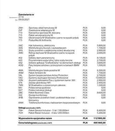 BMW X6 cena 359000 przebieg: 68500, rok produkcji 2021 z Warszawa małe 22